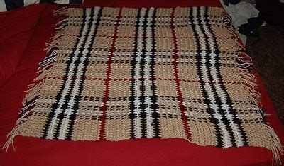 fake burberry blanket|crochet burberry blanket yarn patterns.